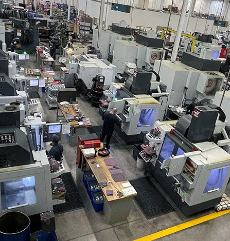 cnc machines in factory